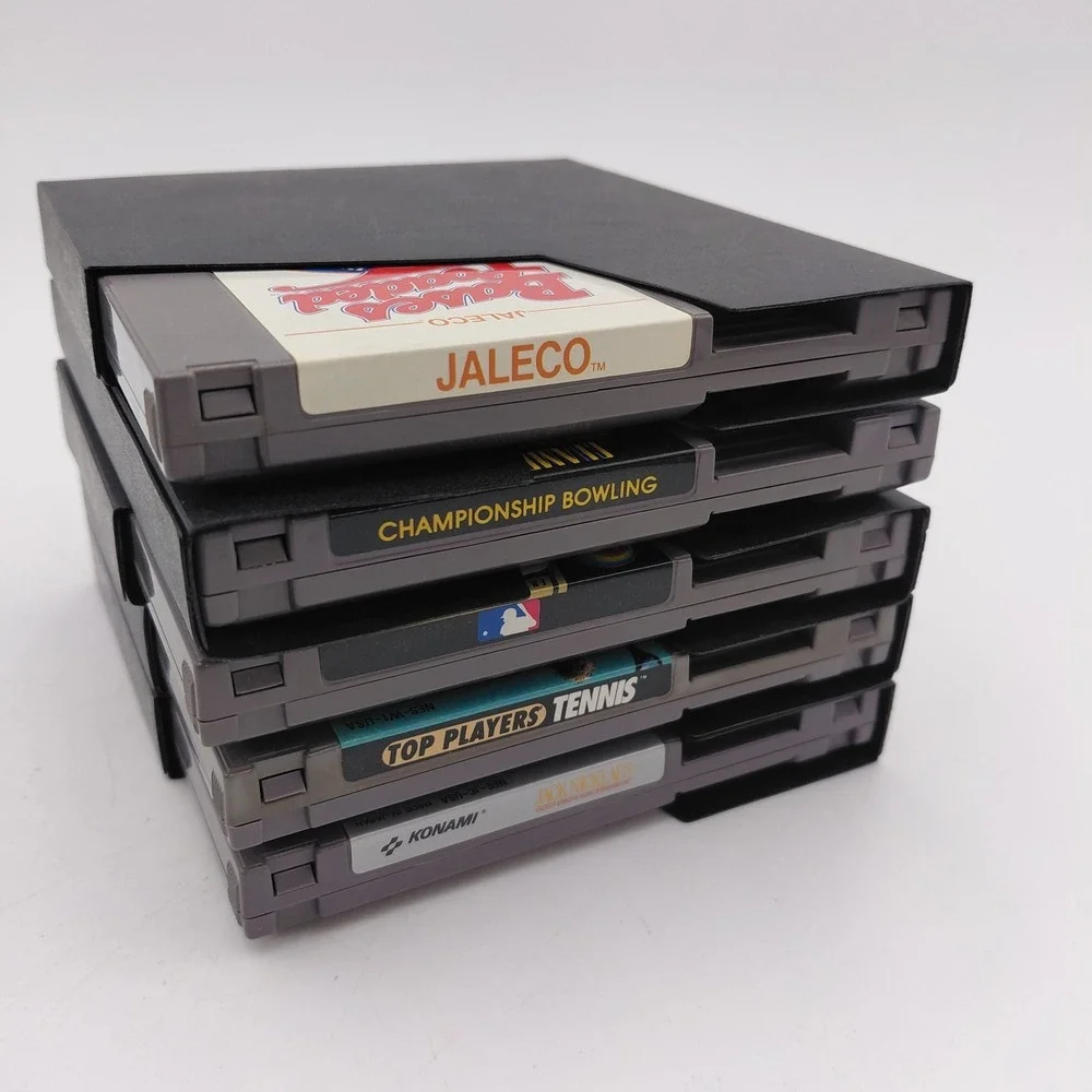 80s Vtg 5 NES Cartridge Game Lot Tested Sports Golf Baseball No Boxes Or Manuals